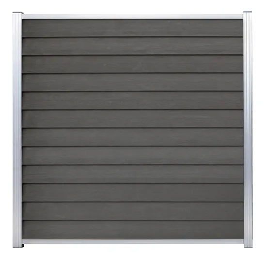 WPC Steckzaun Schwedenprofil ca. 180x180 cm | V-Line
