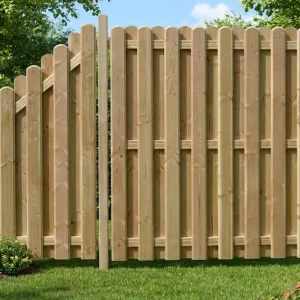 Komplettset MADE IN GERMANY DIY-Selbstbauzaun 180×180 cm