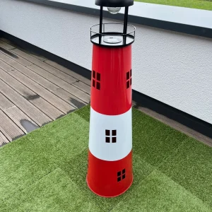 Solar Leuchtturm Metall – Höhe: 120 oder 150 cm
