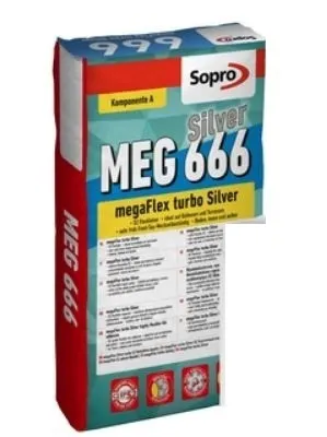 Sopro MEG 666 megaFlex turbo Silver 2K-Fließbettmörtel 25 kg