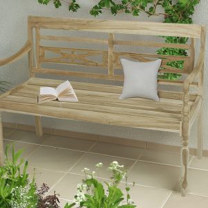 Bank Sumatra, 2-Sitzer, Teak C-grade, unbehandelt