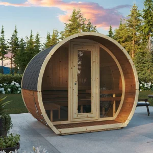 Fasssauna Susi 200 – aus nordischer Fichte oder Thermo-Holz