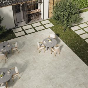 Feinsteinzeug-Terrassenplatten MERLOT Grau