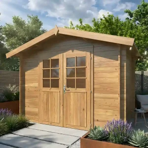 Gartenhaus Valentine 4,7 m² – BRAUN IMPRÄGNIERT