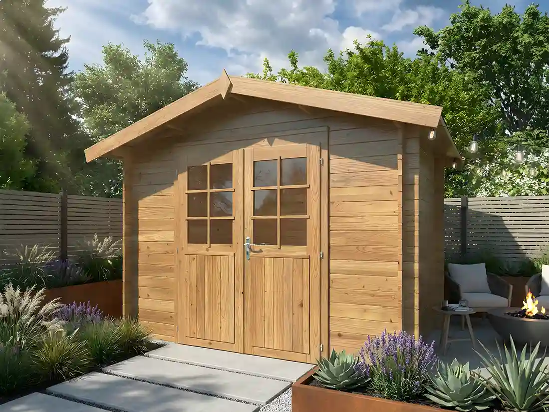 Gartenhaus Valentine 4,7 m² - BRAUN IMPRÄGNIERT