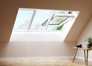 Velux GGLS 207030 Solar Thermo Schwingfenster Lichtlösung 3 in1