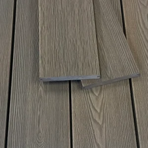 WPC Terrassendielen XTRA Massiv Thermo-Eiche Bi-Color 19×140 mm