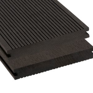 WPC Terrassendielen Expert Massiv Dunkelgrau / Ebony 20×140 mm