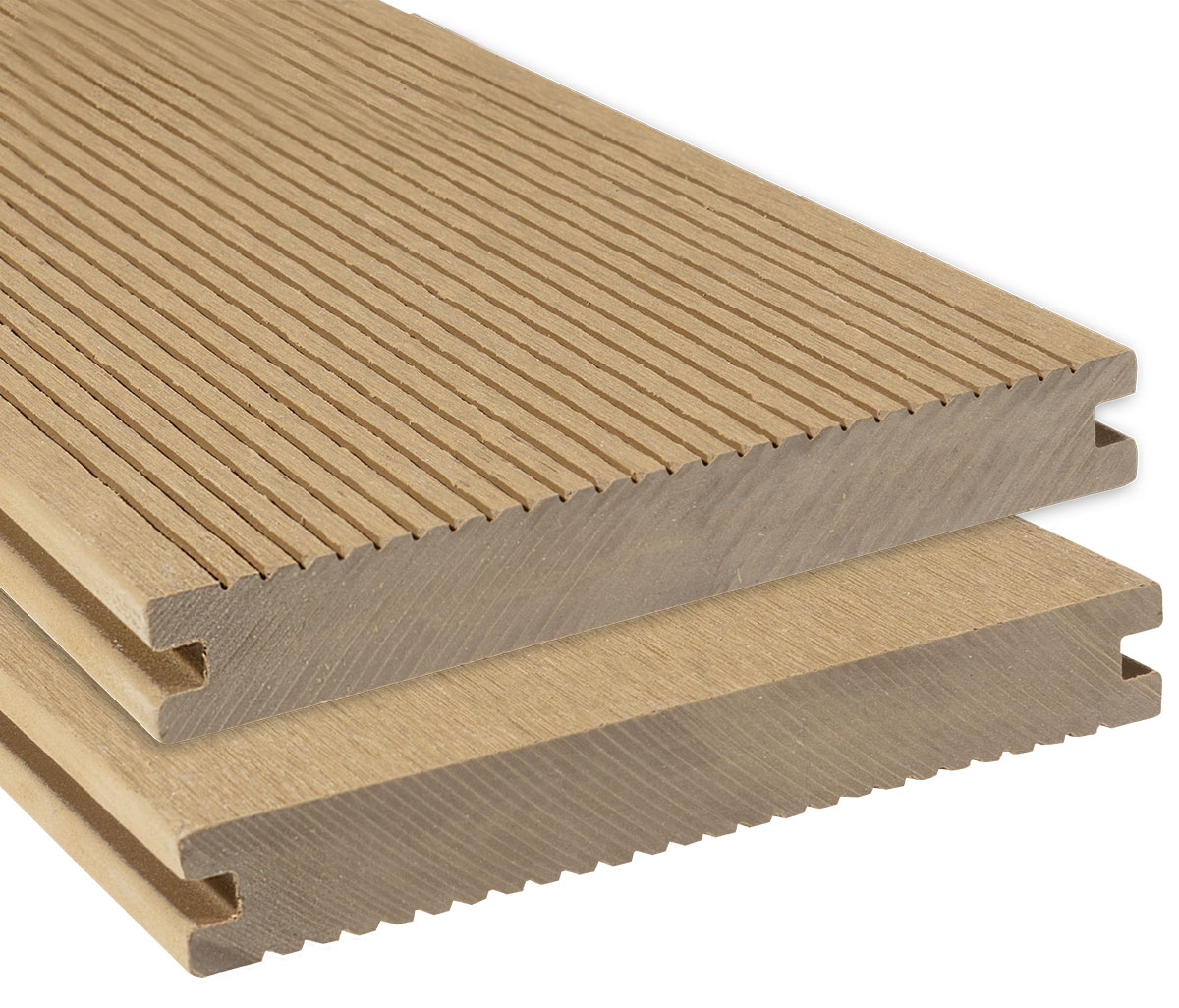 WPC Terrassendielen Expert Massiv Hellbraun Sand 20x140 mm