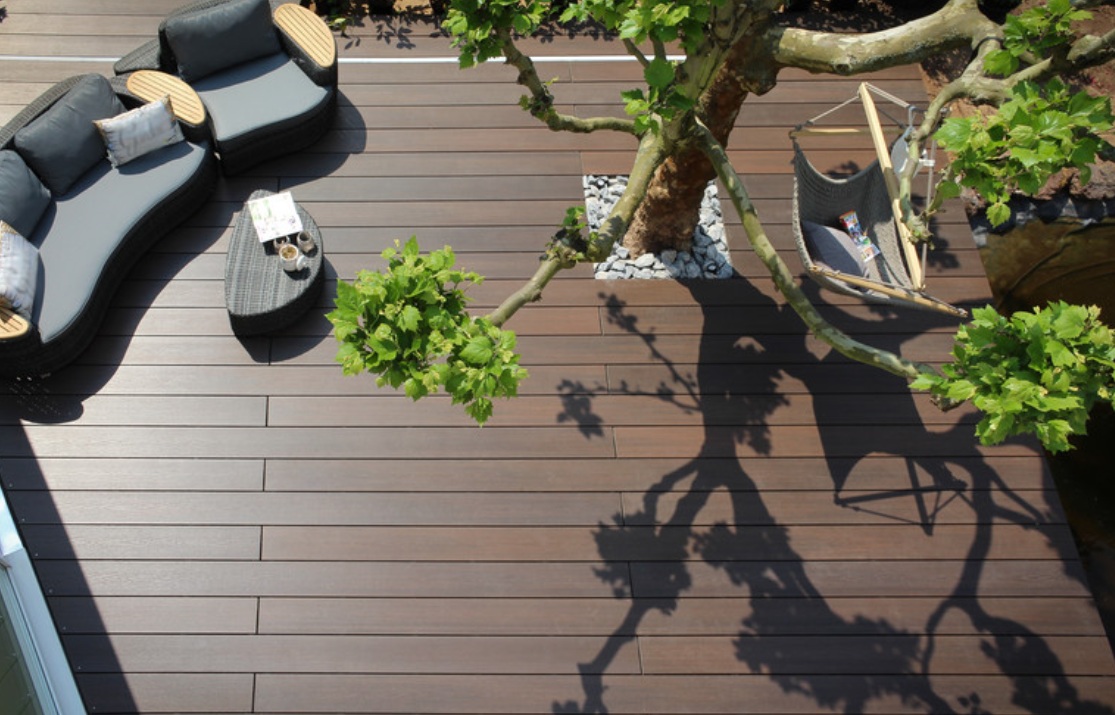 56 m² WPC Terrassendielen DreamDeck Platinum Braun 20x195 mm