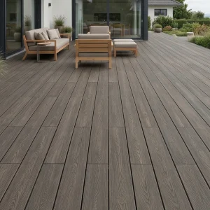 WPC Terrassendielen Komplettset XTRA Thermo-Eiche Bi-Color 19×140 mm