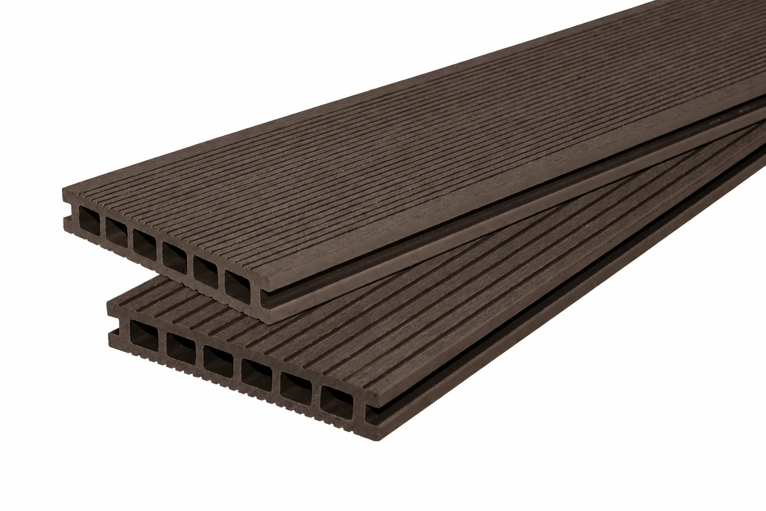 WPC Terrassendielen Premium Dunkelbraun 23x146 mm