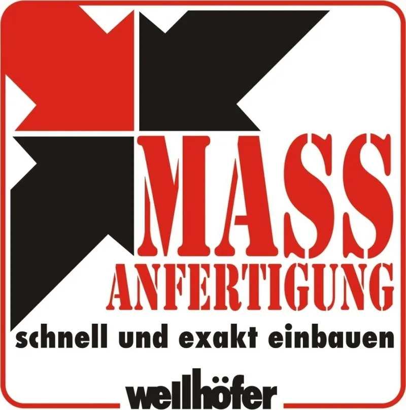 Wellhöfer Aufpreis Maßanfertigung Bodentreppe Stahlblau 3 tlg.
