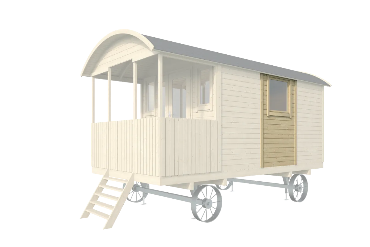 Zirkuswagen Wand-Element mit Fenster