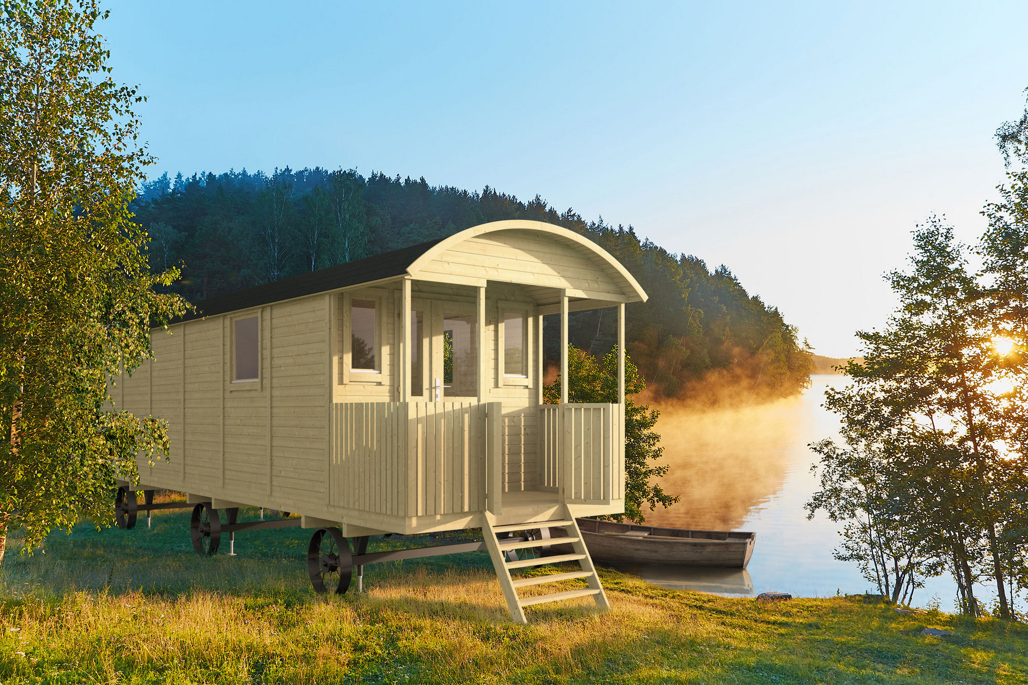 Zirkuswagen Jimmy ISO / Pipowagen / Bauwagen / Campinghaus