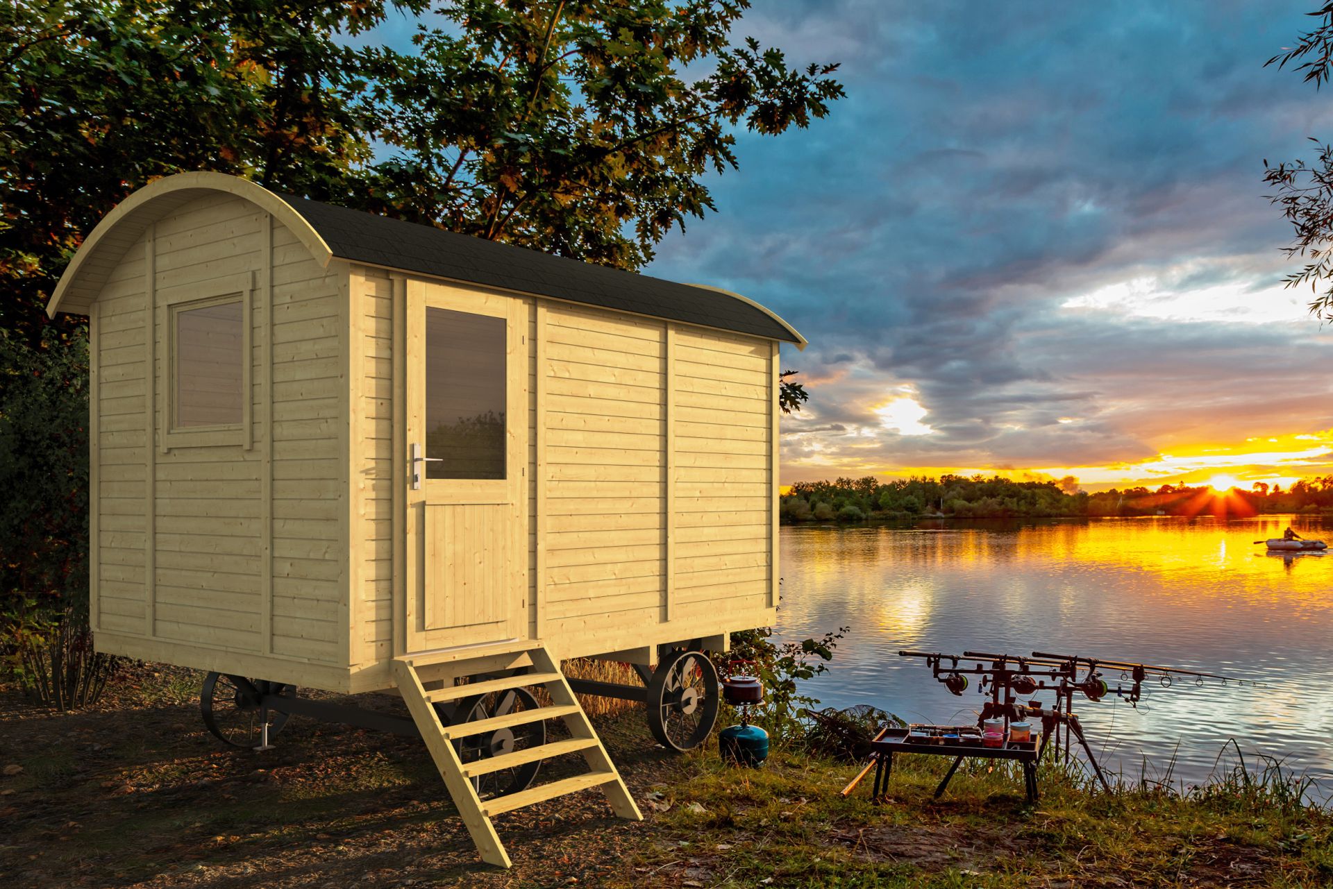 Zirkuswagen Joey ISO / Pipowagen / Bauwagen / Campinghaus
