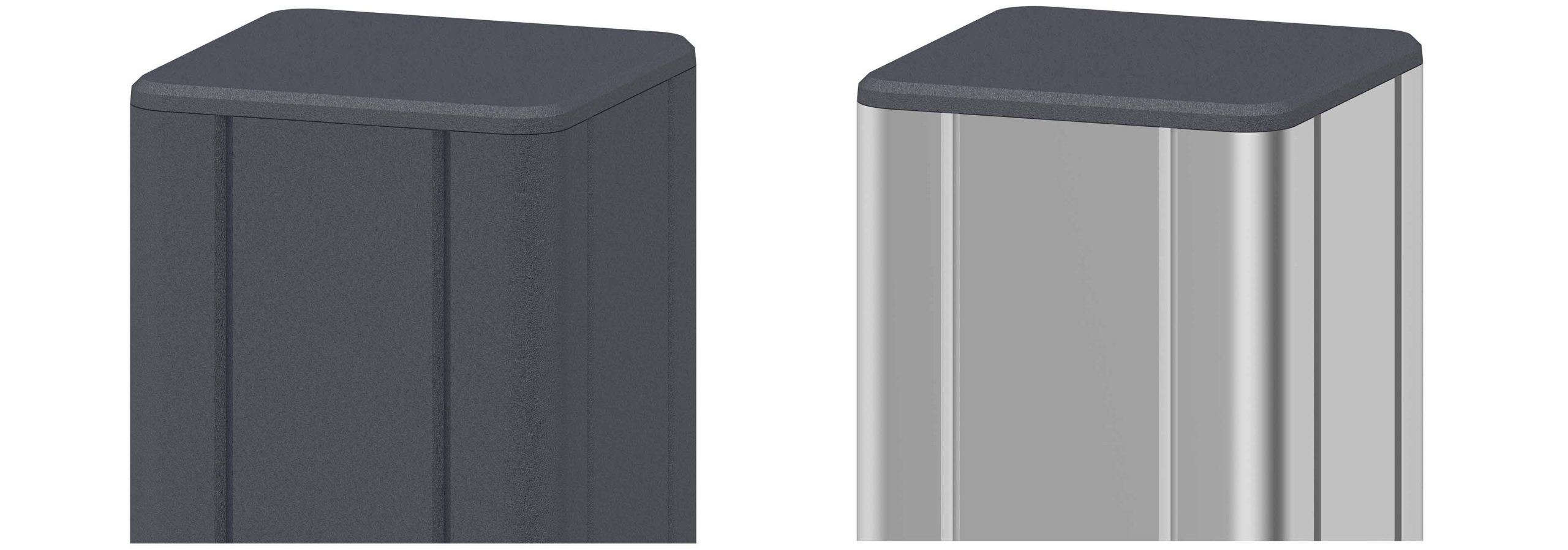 Aluminium-Pfosten BASIC für WPC Sichtschutzzäune