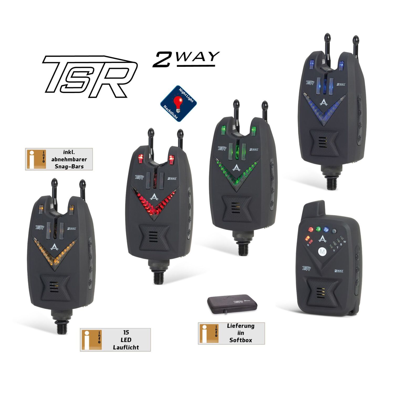 ANACONDA TSR 2Way 4+1 Set Red, Green, Blue, Yellow