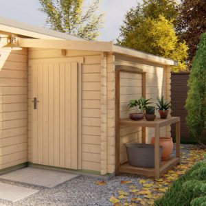 44 mm Anbauschuppen für Gartenhäuser