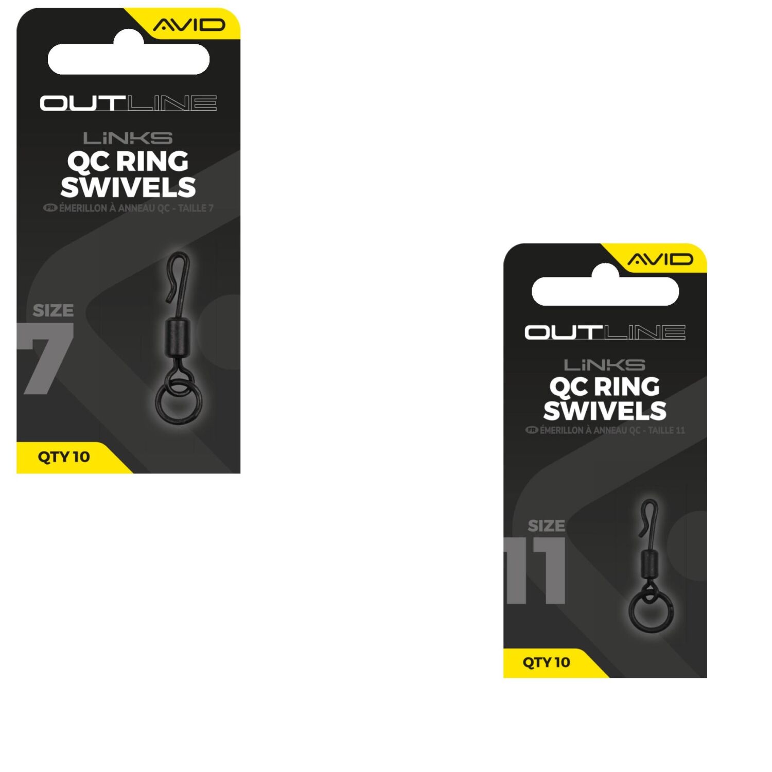 Avid Carp Outline QC Ring Swivel – Size 11