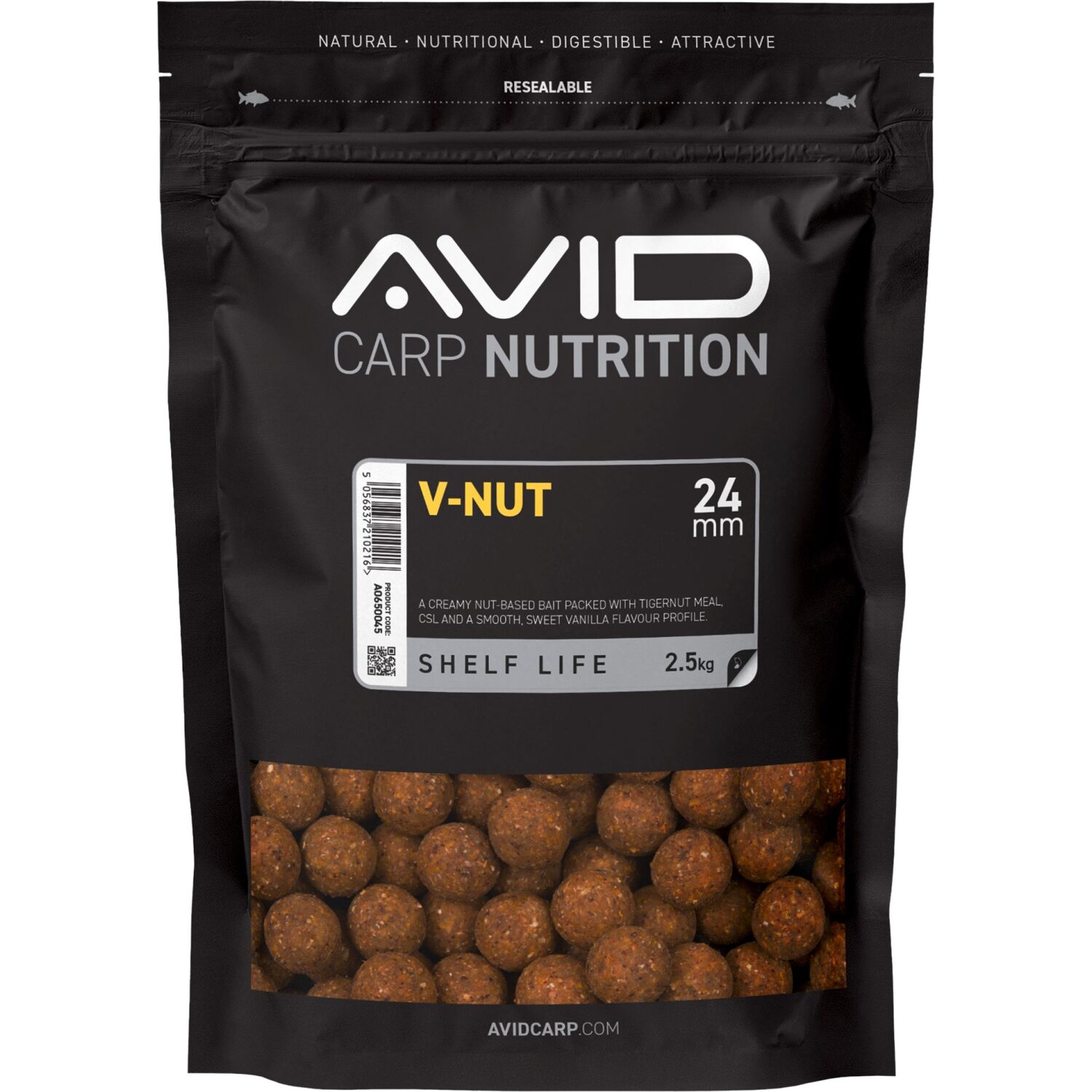 Avid V-Nut Boilies – 20mm (2.5kg)