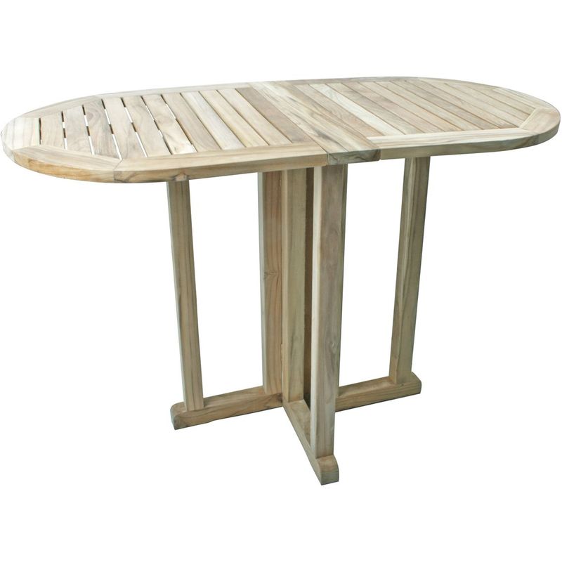 Balkonklapptisch Solo, Teak B-grade, unbehandelt