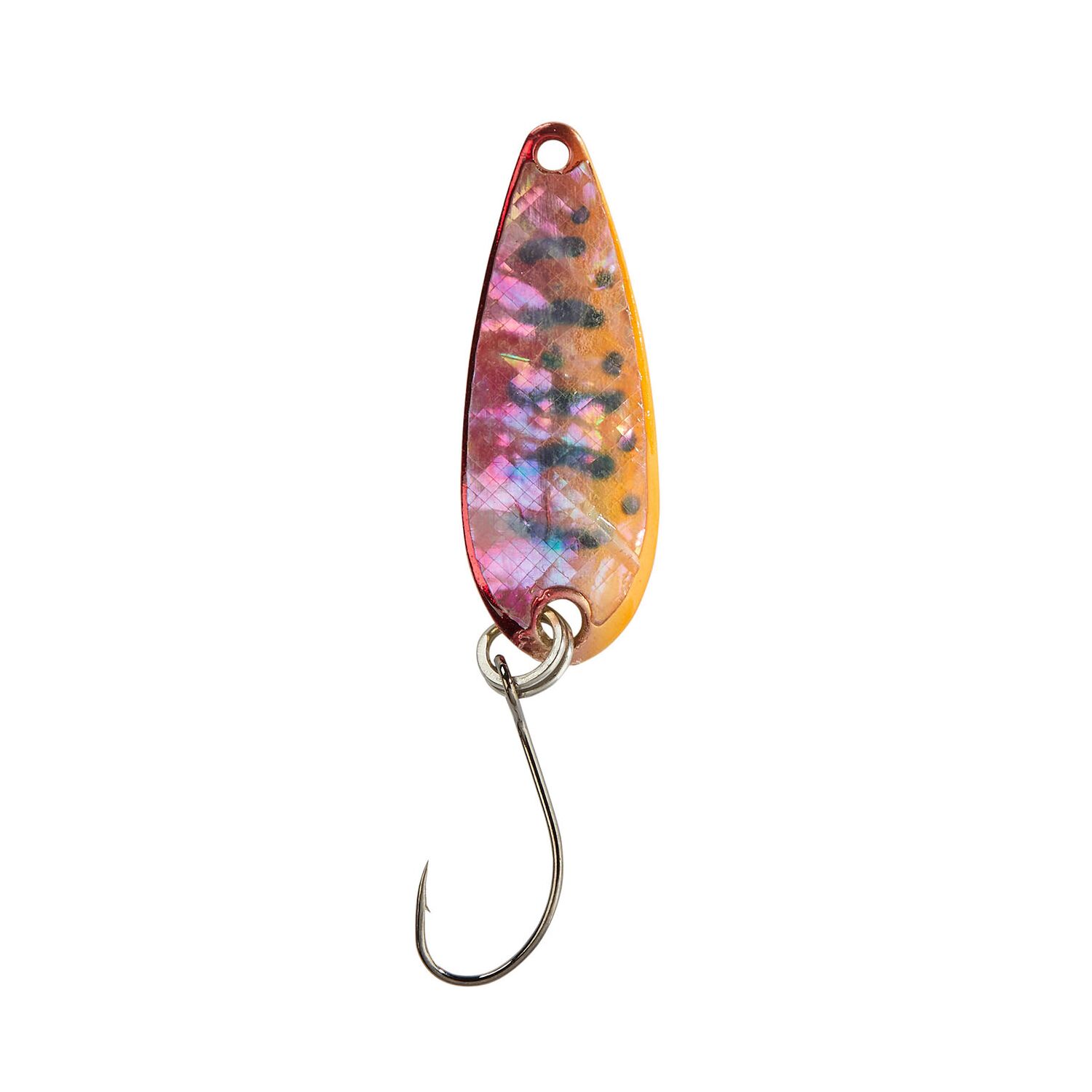 Balzer Perlmutt Abalone Spoon rot mit Streifen