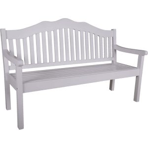 Bank Austin, 3-Sitzer aus Eukalyptusholz white washed