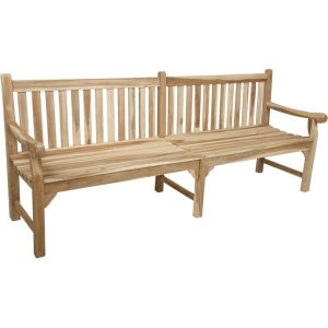 Bank Madura, 5-Sitzer, Teak C-grade, unbehandelt