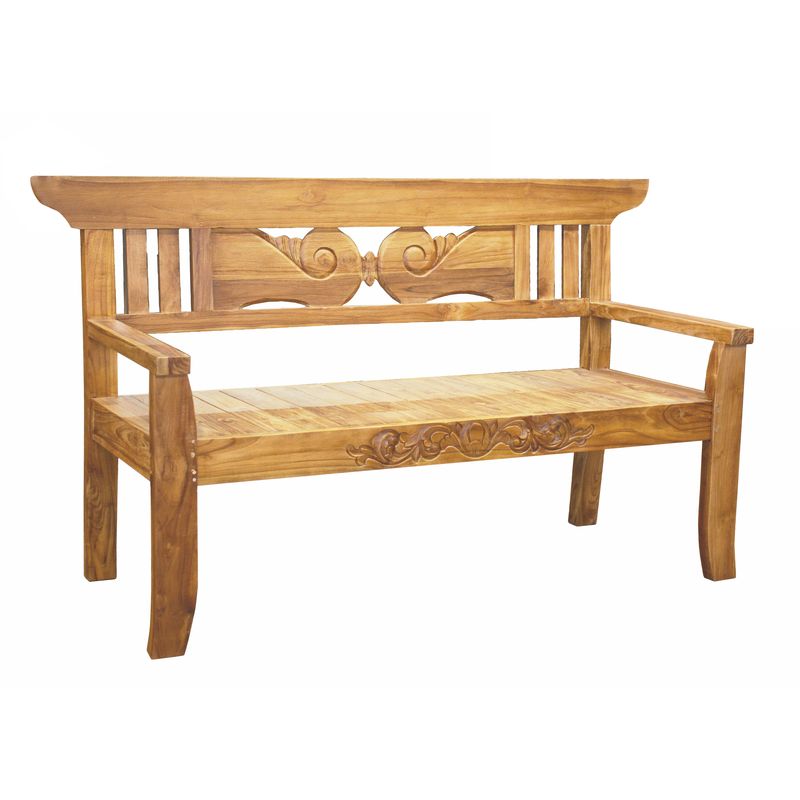 Bank Padar, 3-Sitzer, Teak, natur lackiert