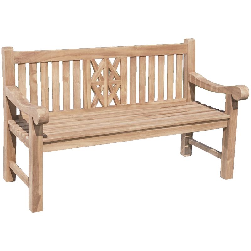 Bank Patar, 2-Sitzer, Teak B-grade, unbehandelt