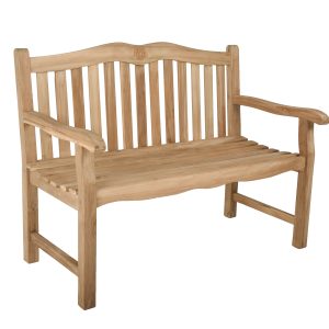 Bank Romang, 2-Sitzer, Teak B-grade, unbehandelt