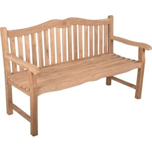 Bank Romang, 3-Sitzer, Teak B-grade, unbehandelt