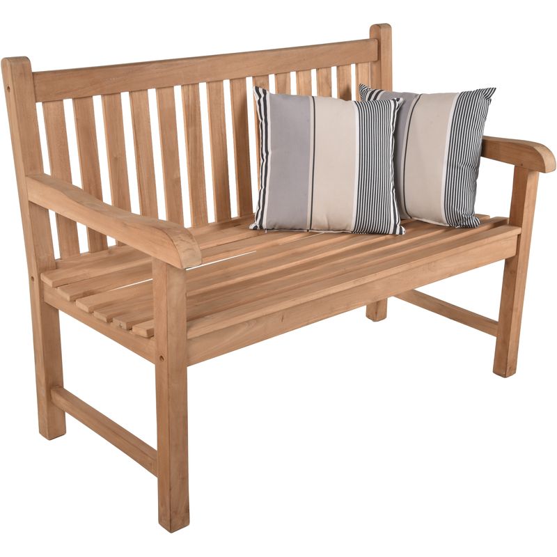 Bank Solo, 2-Sitzer, Teak B-grade, unbehandelt