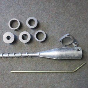 Eindrehhülse für Sonnenschirme / Wäschespinnen