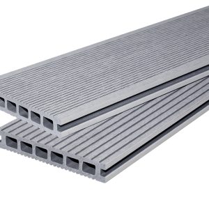 WPC Terrassendielen Premium Hellgrau 23×146 mm