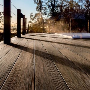 BPC Terrassendielen Massiv Komplettset Profi Xpanded Walnuss 20×210 mm