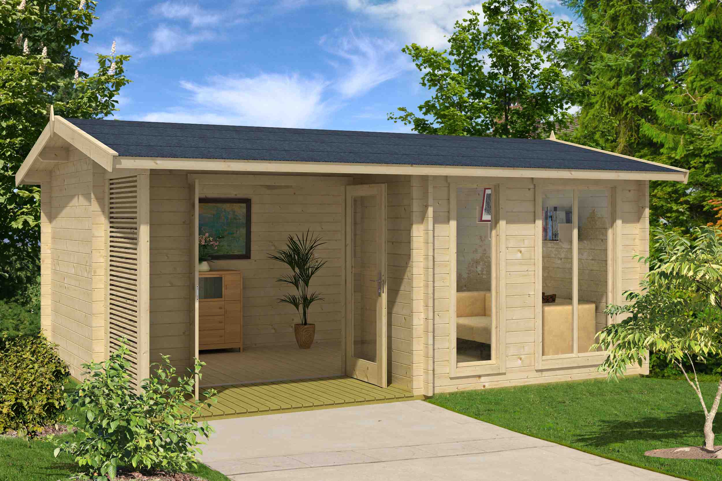 modernes Gartenhaus Brighton 44 ISO