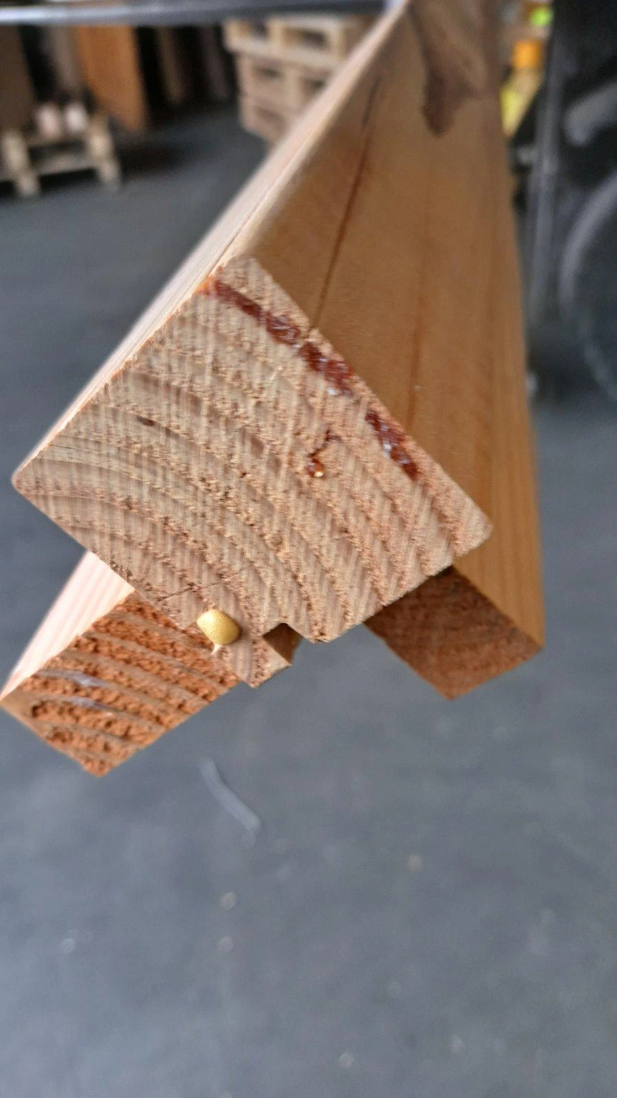 Winkelprofil für Fassade Ecken Fichte