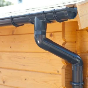 Dachrinnen-Komplettset PVC 78 mm  – verschiedene Dachformen