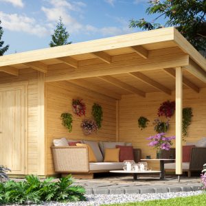 Dachverlängerung zu Gartenhaus Sizilien 1 + 2