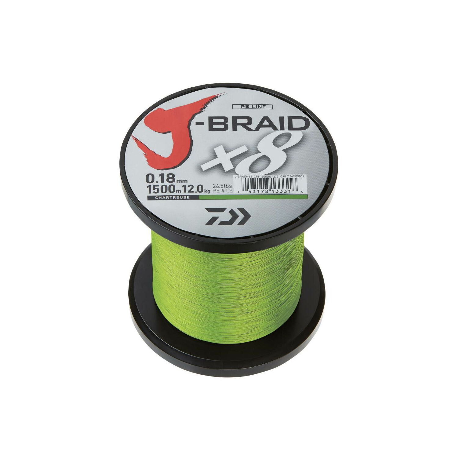 Daiwa J-Braid X8 Chartreuse – Meterware
