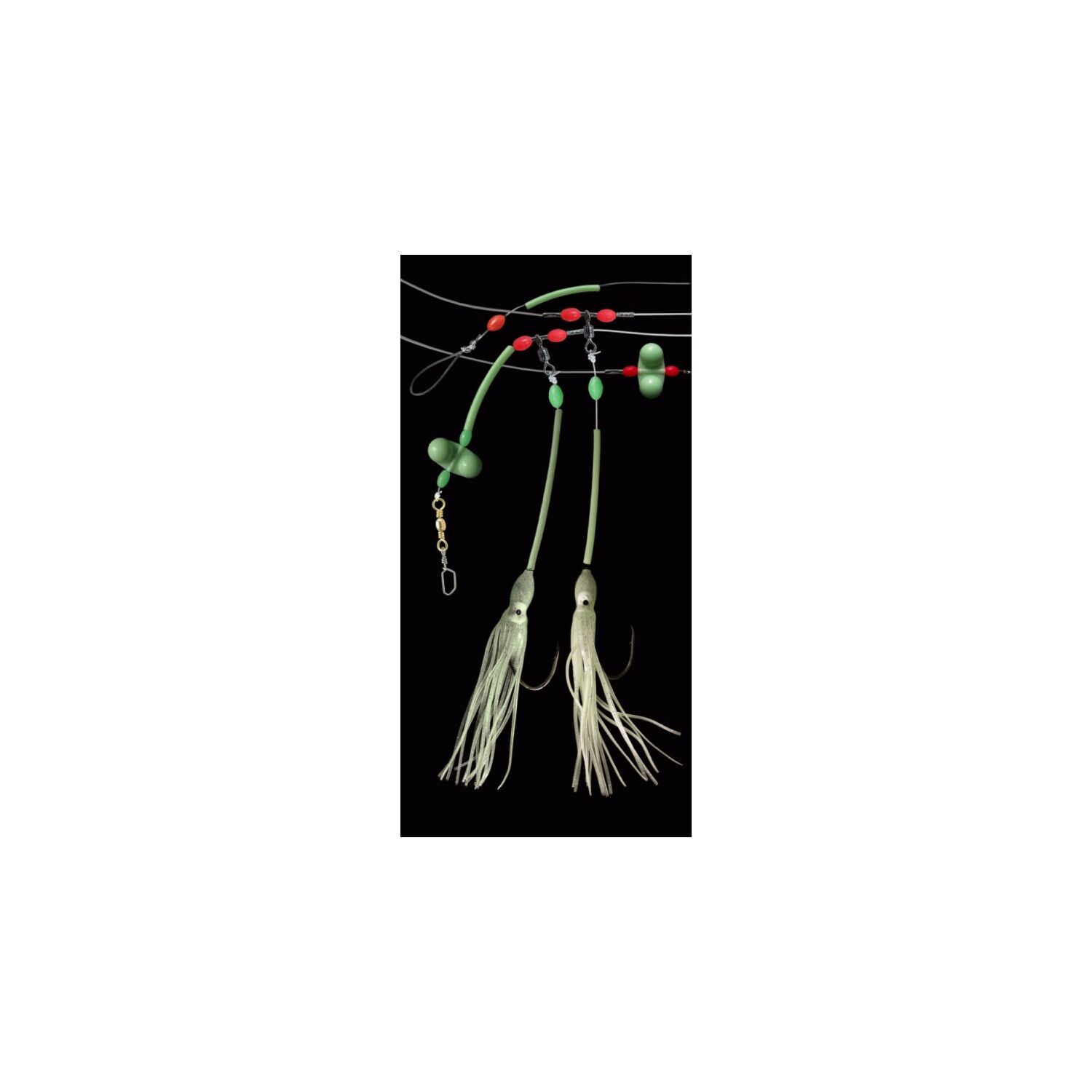 Dega Norwegenvorfach 2 x Luminous mit Octopus/Rassel