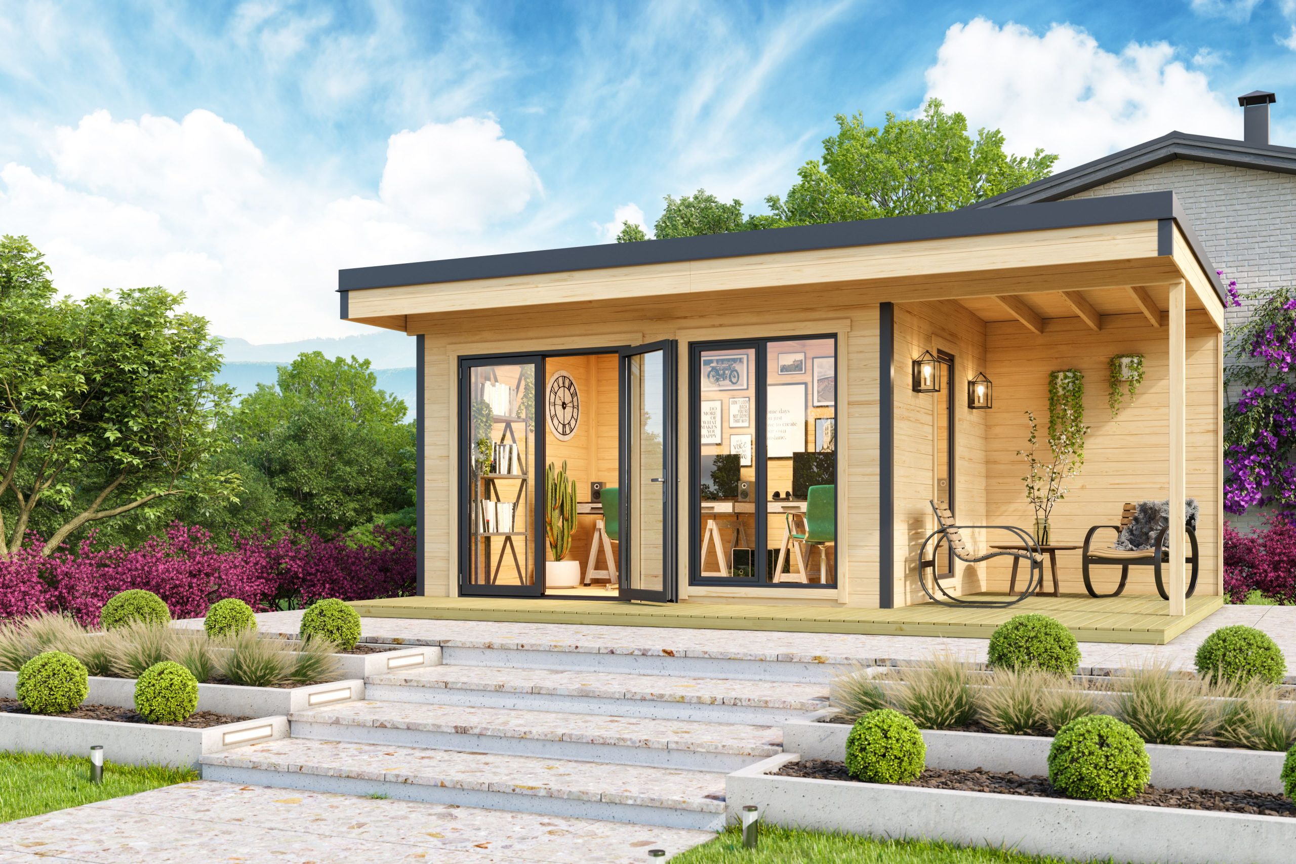 Home-Office Gartenhaus Domeo 7