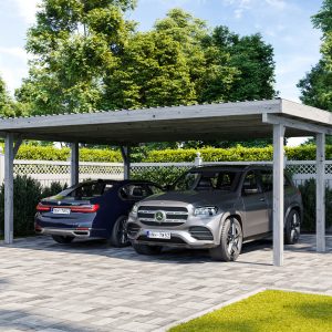 Doppelcarport Delta GRAU Doppelcarport Delta GRAU