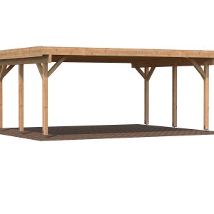 Doppelcarport mit Flachdach Karl 3 / 20,6 m²