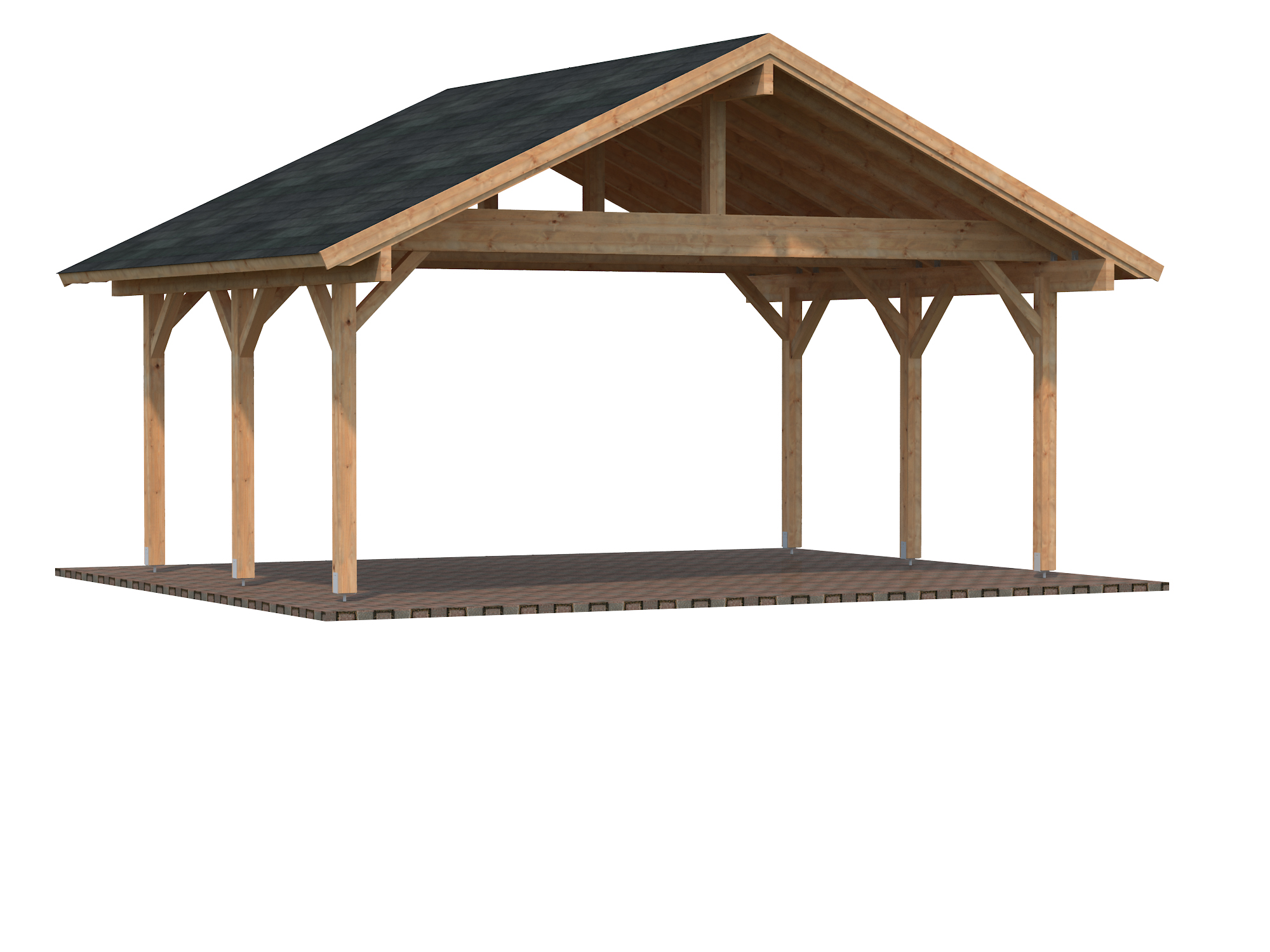 Doppelcarport mit Satteldach Robert 2 / 20,6 m²