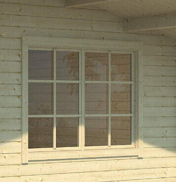 40 mm Doppelfenster ISO für Gartenhaus Offenburg
