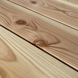 Douglasie Universal-Terrassendielen Bombiert mit seitlicher Nut 24(21)x140 mm