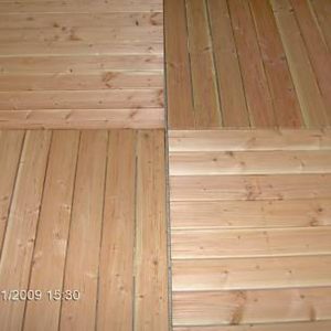 Holzfliese 100×100 cm Douglasie